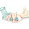 Larimar Caribbean Calm Trinity Beaded Earrings