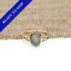 Adrift Sea Glass Engagement Ring - In stock and ready to ship