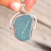 Insta Sale Aqua Deep Sea Glass Pharaoh Necklace - MM details