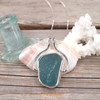Insta Sale Aqua Deep Sea Glass Pharaoh Necklace - MM