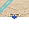 Essence Sea Glass Engagement Ring