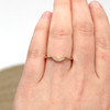 Stepping Stone Contouring Diamond Wedding Ring Band 