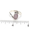 Purple Sea Glass Serenity Ring - Size 10 on ruler for size reference. 