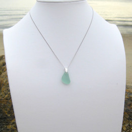 Cascade 3 Drop Sea Glass Necklace