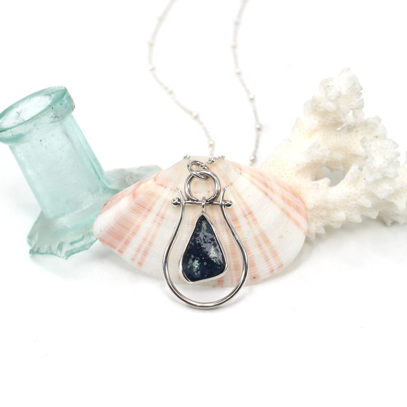 Ocean Depths Ancient Roman Glass Gauntlet Necklace