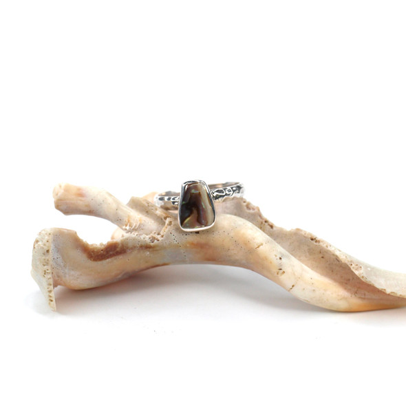 Abalone Stack Ring - Size 8