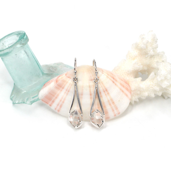 Herkimer Lunar Drop Earrings #1