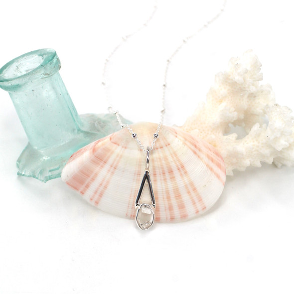 Herkimer Diamond Lunar Drop Charm #4