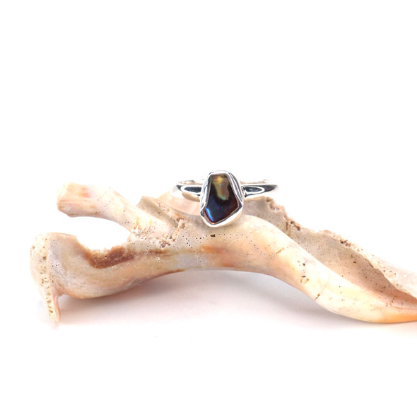 Abalone Shimmer Sleek Ring  - Size 9