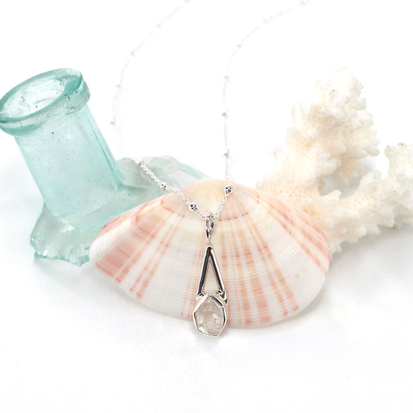 Herkimer Diamond Lunar Drop Charm #7