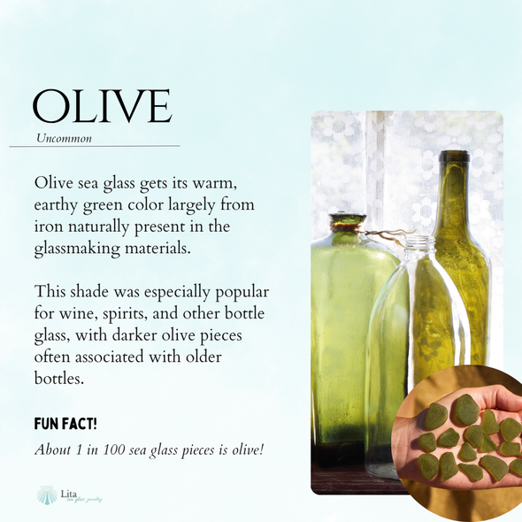 olive sea glass information