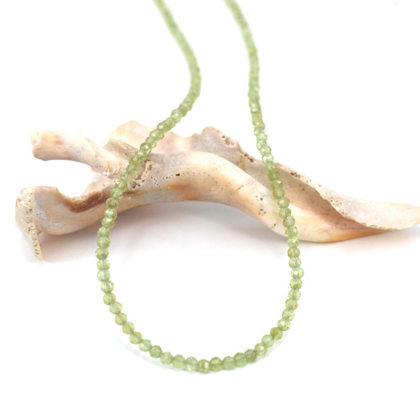 Peridot Beaded Necklace 18"- 20" Length