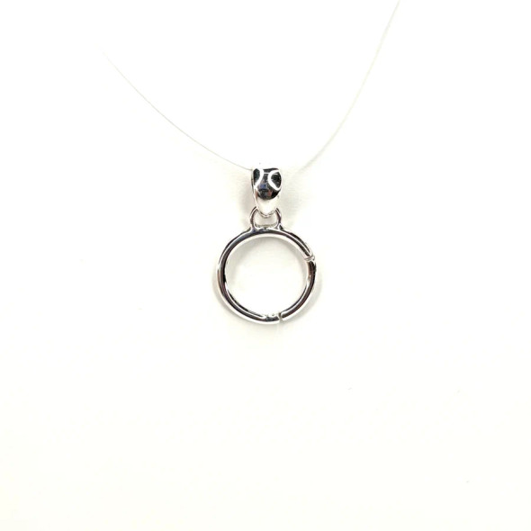 Sterling Silver Charm Holder Pendant Sterling Silver Charm Holder Pendant