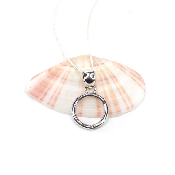 Sterling Silver Charm Holder Pendant