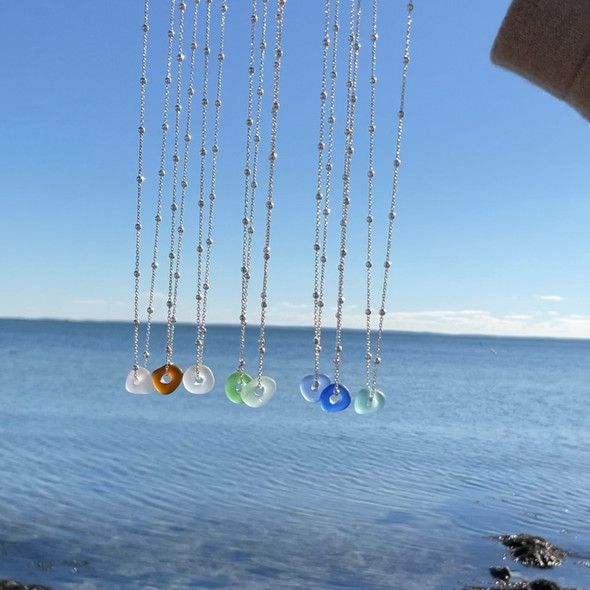 Simple Sea Glass Necklace