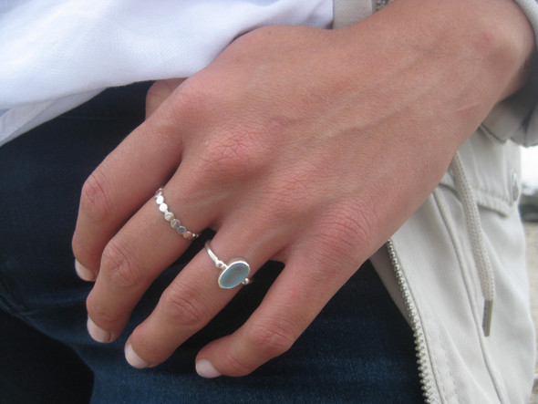 Insta Sale Dot Sterling Silver Ring - MM