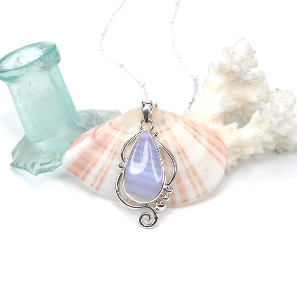 Lace Agate Mystic Current Necklace