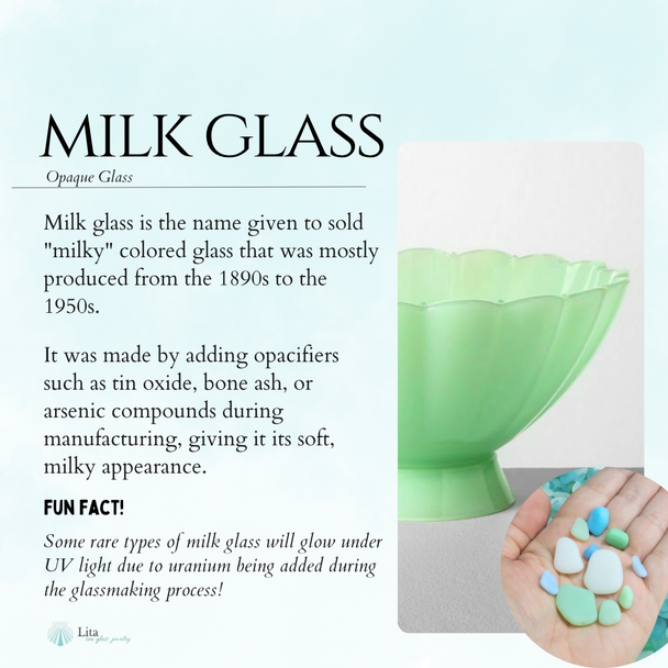 Turquoise Sky Milk Glass Rope Ring - Size 9