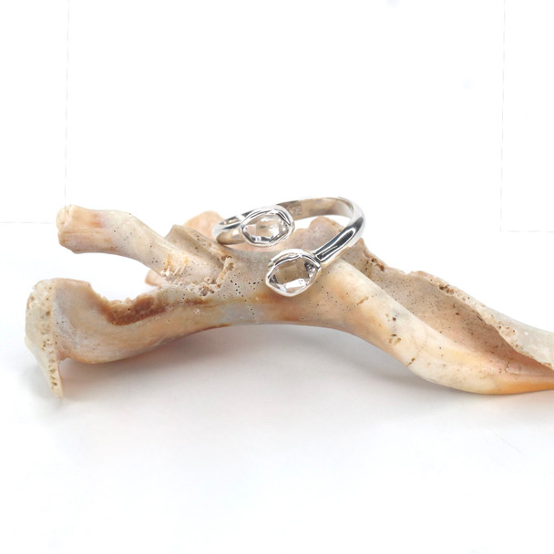 Herkimer Double Bypass Ring #3 - Size 9