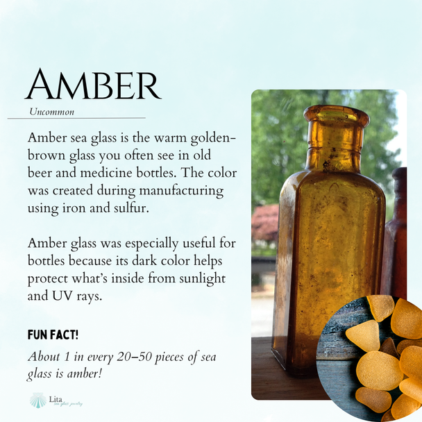 amber sea glass information