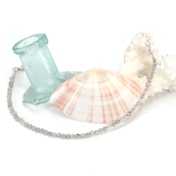 Labradorite Beaded Gemstone Bracelet