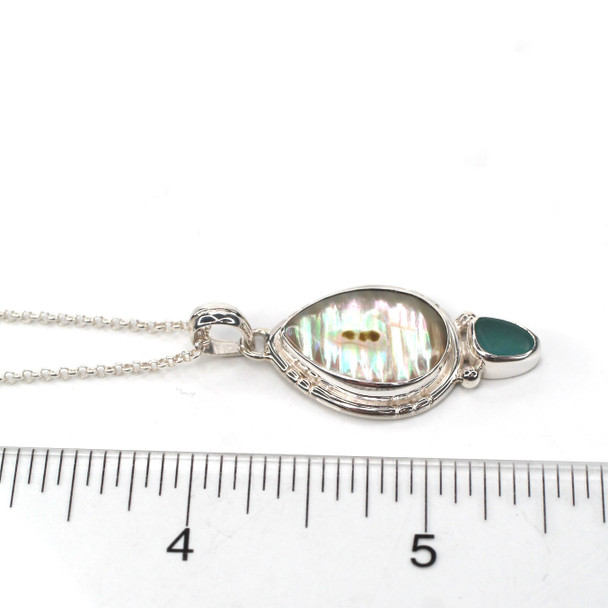Aqua Abalone Ocean Ambience Necklace