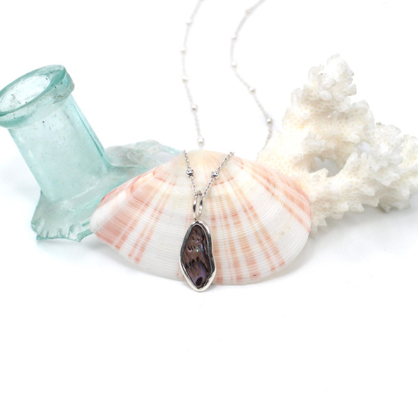 Abalone Shimmer Elongated Charm