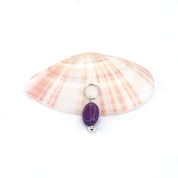 Amethyst Gemstone Charm