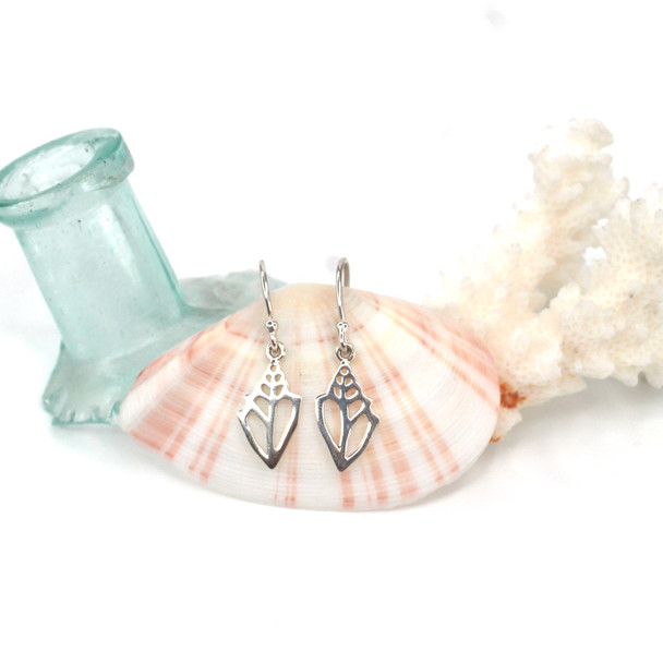 Sterling Silver Conch Shell Earring
