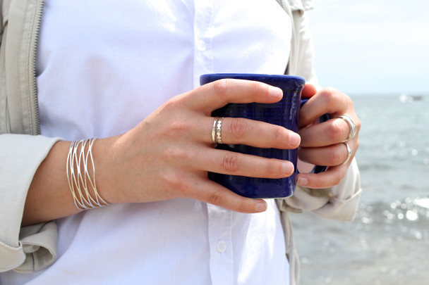 Insta Sale Dot Sterling Silver Ring - MM