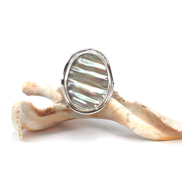 Abalone Grand Ring - Size 9
