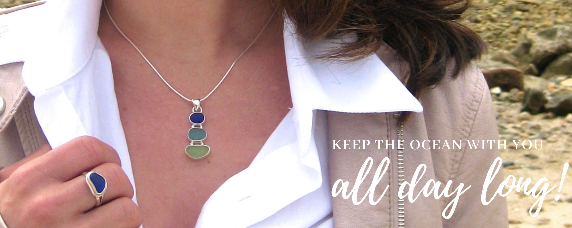 Lita Sea Glass Jewelry Necklaces Earrings Rings Seaglass