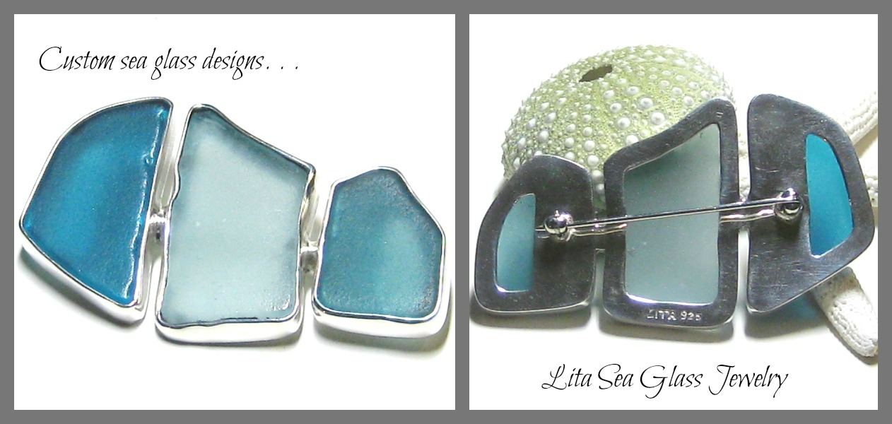 Lita sea glass jewelry, custom sea glass jewelry, special orders