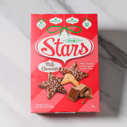 Milk Chocolate Covered Star Cookies