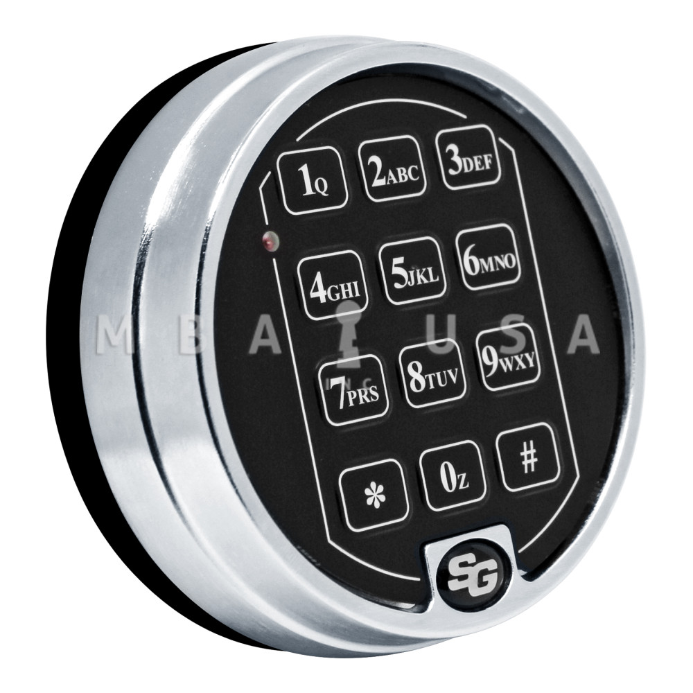 Motorized Dead Bolt Lock & 2-Battery Keypad, Satin Chrome