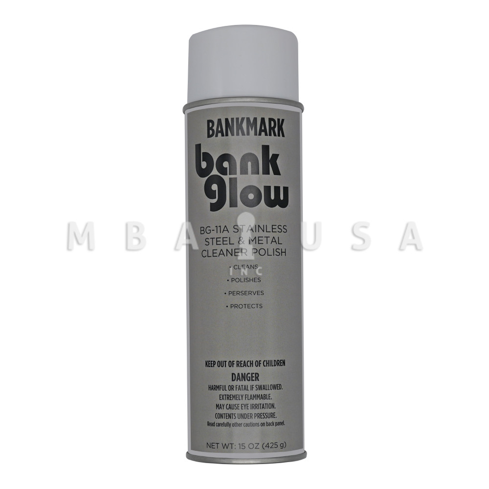 Bank Glow Stainless Steel Metal Cleaner & Polish (15oz Aerosol Can) -  GROUND SHIP ONLY