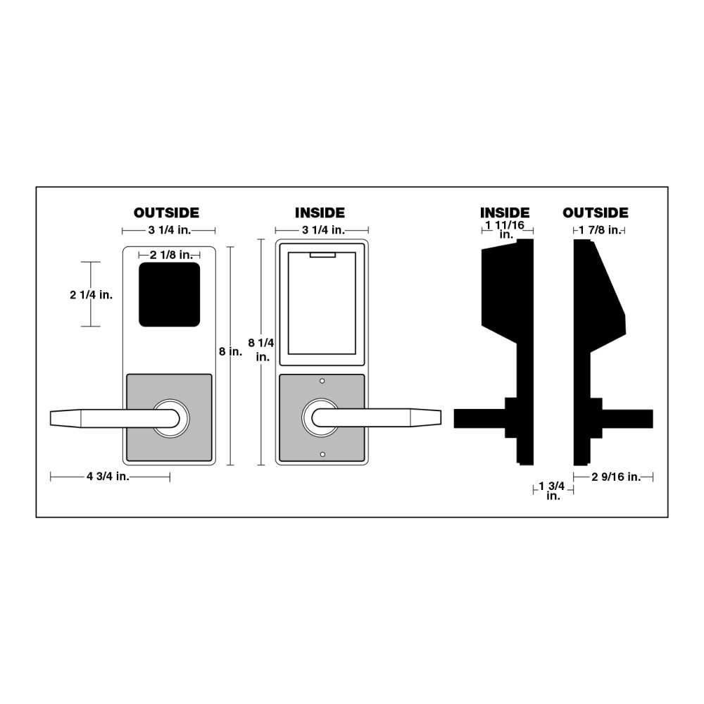 Alarm Lock Trilogy T2 100-User Standalone Electronic Digital Keypad Cylindrical Lock Leverset, Satin Chrome Finish by Alarm Lock - 2