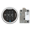 S&G Spartan Pivotbolt (Swingbolt) Package w/ 1-Battery Lighted Shoulder Screw Mounted Keypad, Chrome