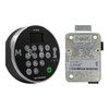 LA GARD 702D Serviceable Keypad with Display & Swing Bolt Lock, Satin Chrome, 18" Cable Length
