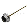 S&G Front Reading Dial, Satin Chrome, 3" OD, 12" Spindle (5/16-40), Splined on 41