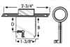 ECONOMY DEADLOCK LEFT HAND 15MM