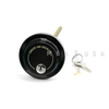 Spy Proof Key Locking Dial, 5/16" Spindle, Black & White, 3.406" DT, Spline on 41