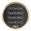 S&G 2-BATTERY KEYPAD - BRIGHT BRASS