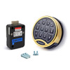 SafeLogic Basic, Motor Retracted Dead Bolt Lock & Keypad, 2-User, Brass