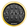 SafeLogic Top-Lit Keypad, Brass SafeLogic Top-Lit Keypad, Brass