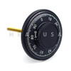 Dial & Ring, Front Reading, Low Profile, Black &  White