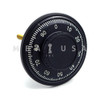 Dial & Ring, Front Reading, Low Profile, Black &  White