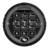 S&G ROTATING KEYPAD, LIGHTED, BLACK PLATINUM RING