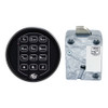 SPARTAN PIVOTBOLT (SWINGBOLT) LOCK PACKAGE W/ 2-BATTERY KEYPAD, BLACK