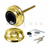 3-Wheel Lock w/ Spy Proof Dial & Ring, Key Locking, Brass